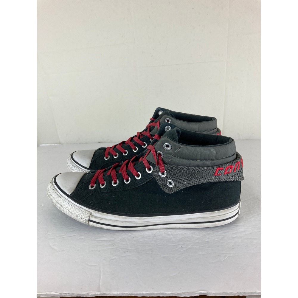 Converse Chuck Taylor All Star Mens 12 Mid Fold Over Sneakers Streetwear Grunge - Picture 2 of 12